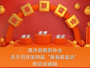 泗洪县摄影协会关于召开第四届“新春联谊会”的会议通知